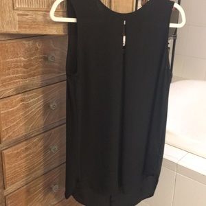 NWT sleeveless black blouse H&M size 12